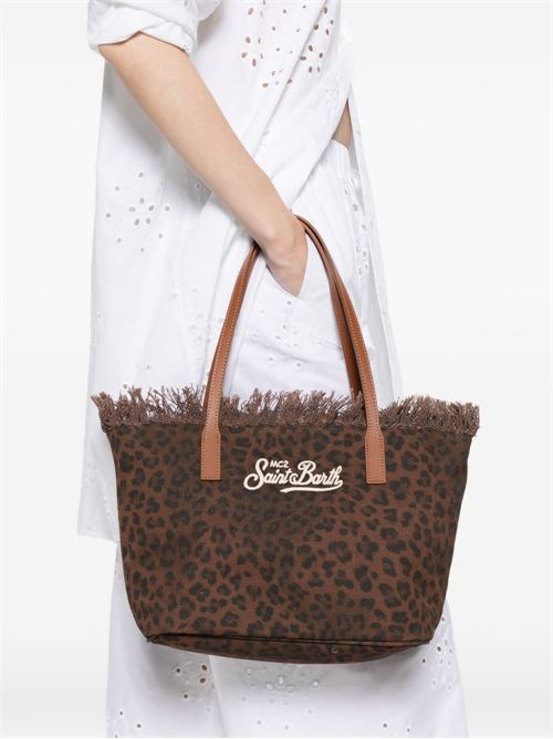 Borsa donna City Bag Fringe media animalier MC2 SAINT BARTH | CITY bag m fringe00588L